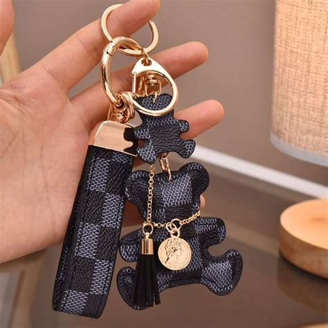 louis vuitton car keychain|louis vuitton teddy bear keychain.